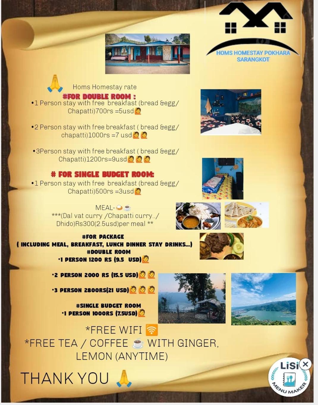Hom'S Homestay & Farmstay Sarangkot โพคารา ภายนอก รูปภาพ